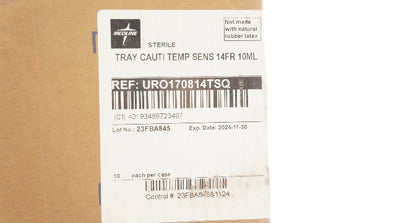Medline URO170814TSQ Try Cauti Temp Sens 14Fr 10ml - Box of 10